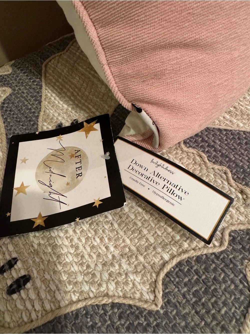 After Midnight Halloween Witch Pink Pillow -  NWT